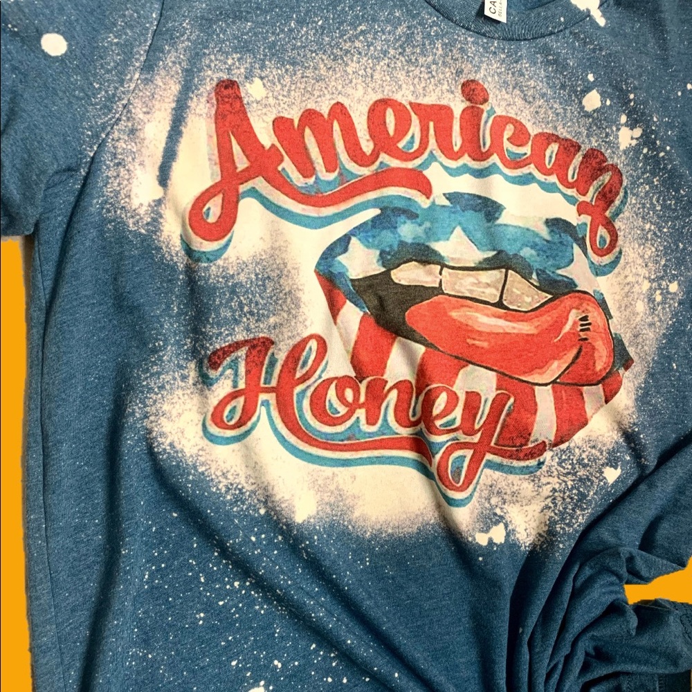 American honey bleached T-shirt